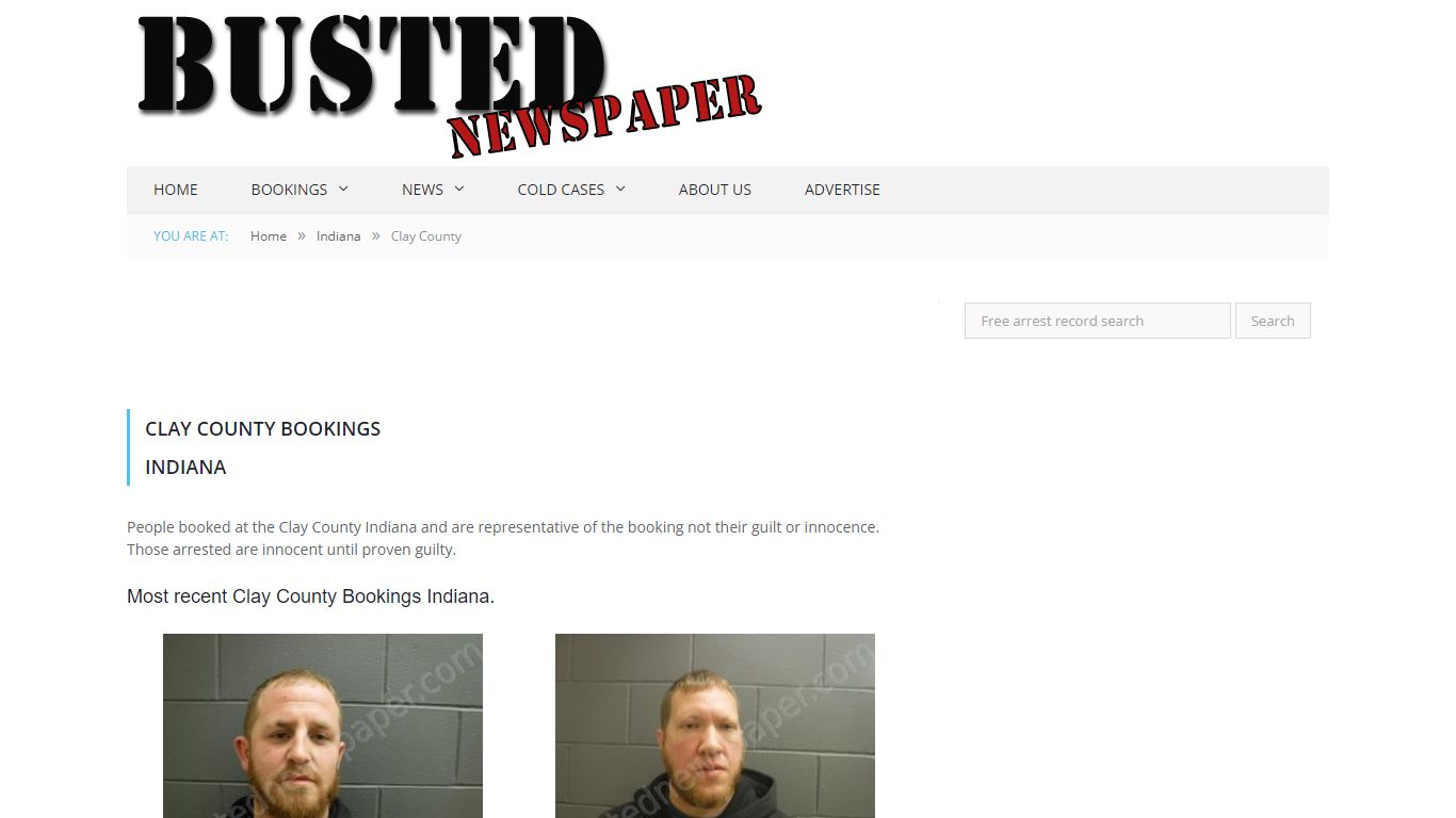 Clay County, IN Mugshots - BUSTEDNEWSPAPER.COM